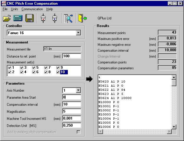 Fanuc 16 screen