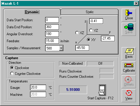 Data Capture Window